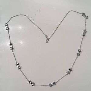 Kate Spade silver ‘Take A Bow’ necklace